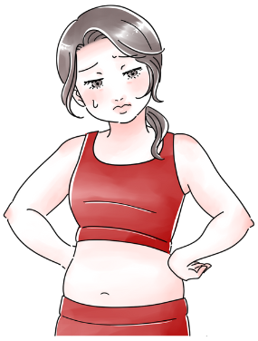 もっちゃり体型の女性